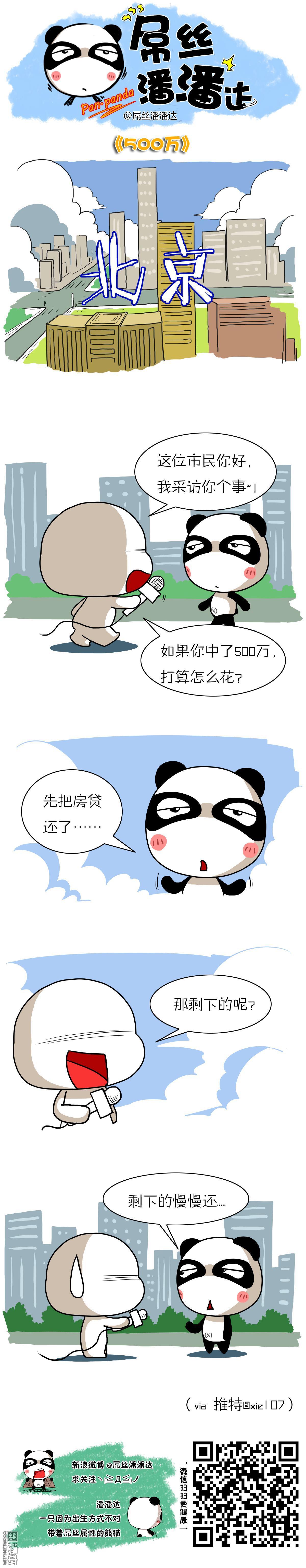 第105回如果你在北京中了500萬（500萬）（漫本）